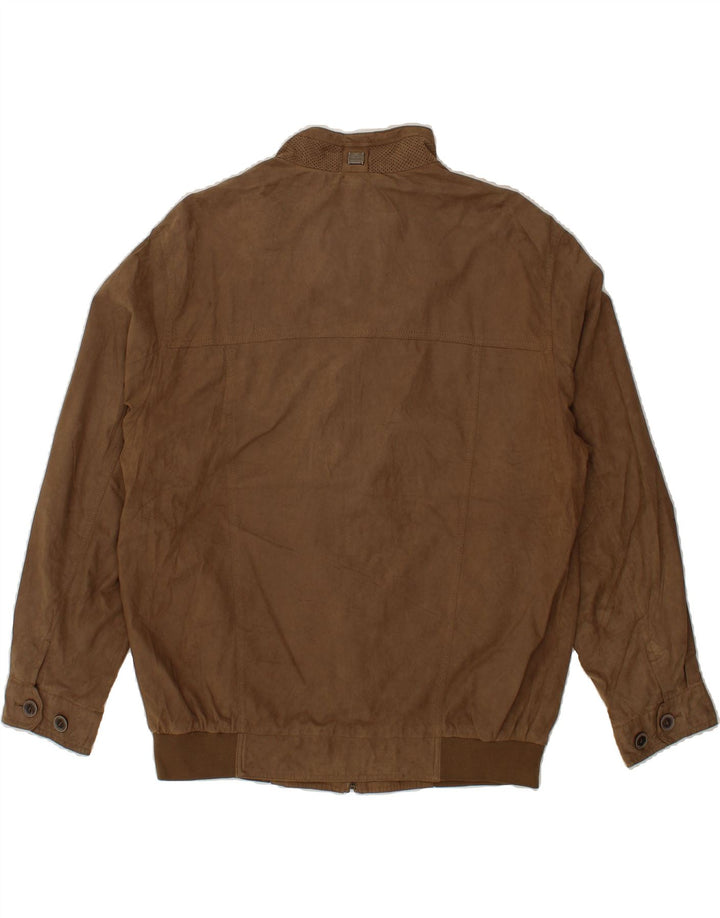 PIERRE CARDIN Blouson Bomber Homme IT 56 3XL Marron Polyamide