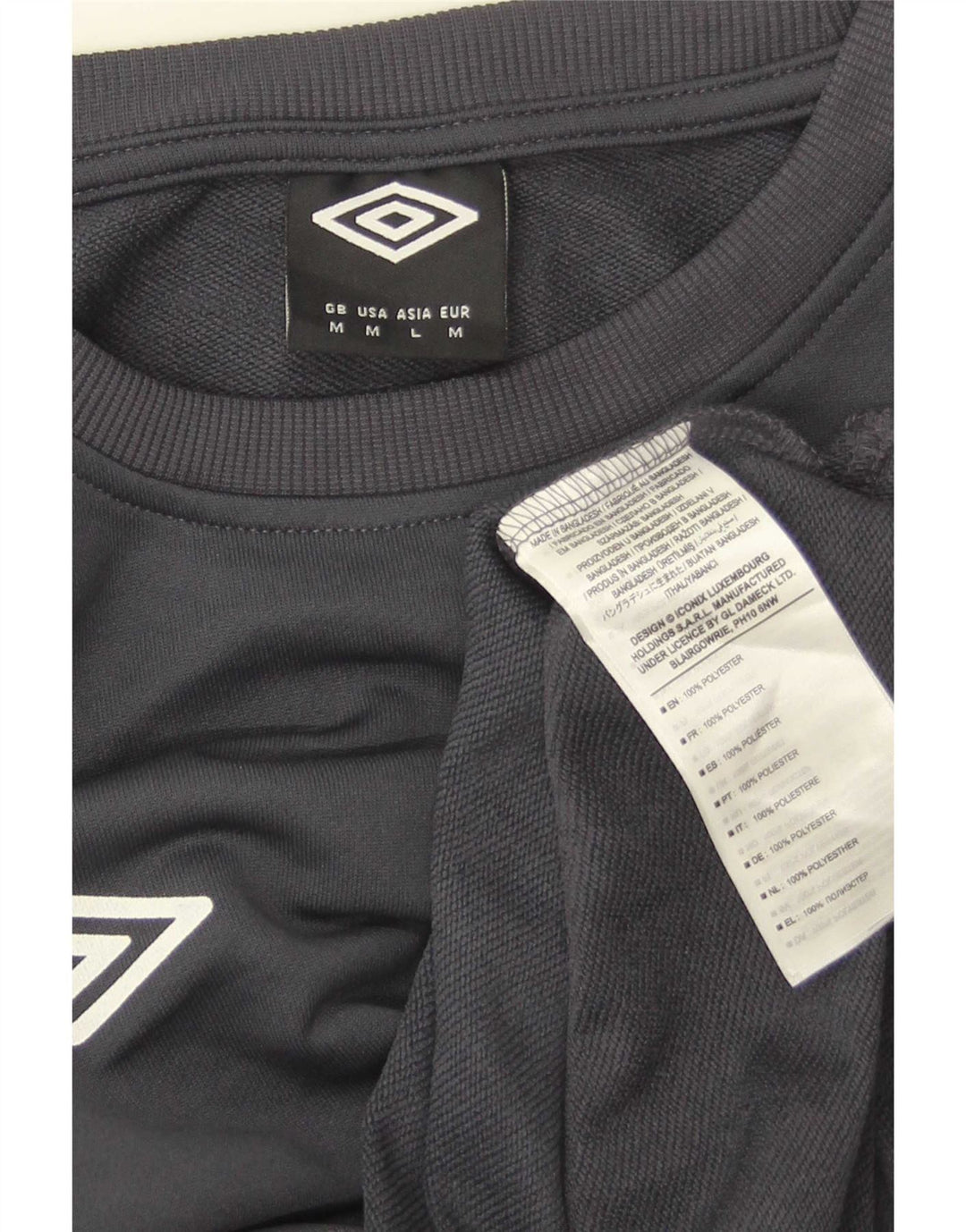 Umbro Sweat-Shirt Homme Gris Moyen Colorblock Polyester