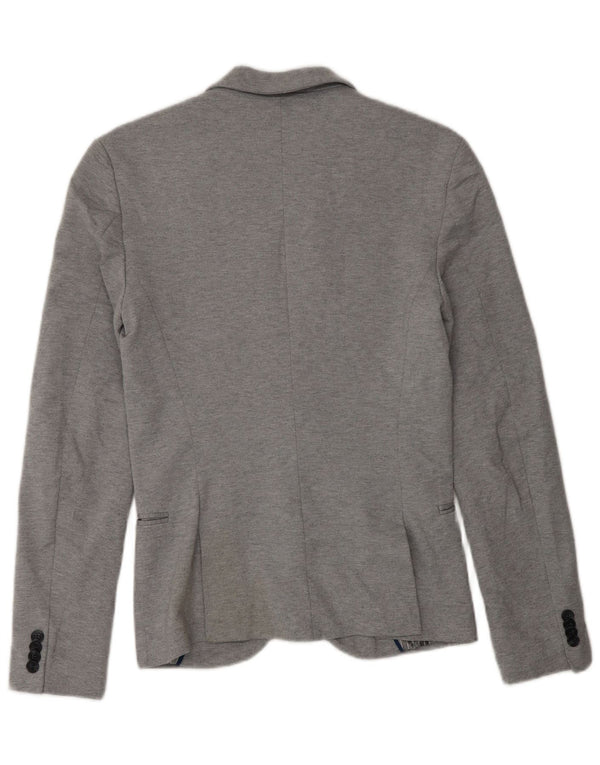 Zara Veste Blazer 1 Bouton pour Homme UK 36 Petit Gris