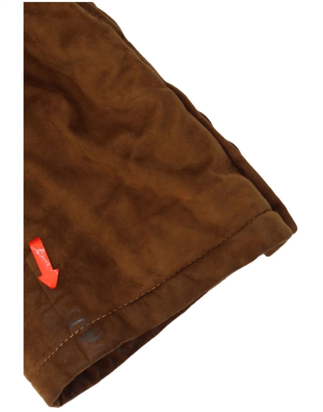 veste en daim homme vintage taille 60 3XL cuir marron