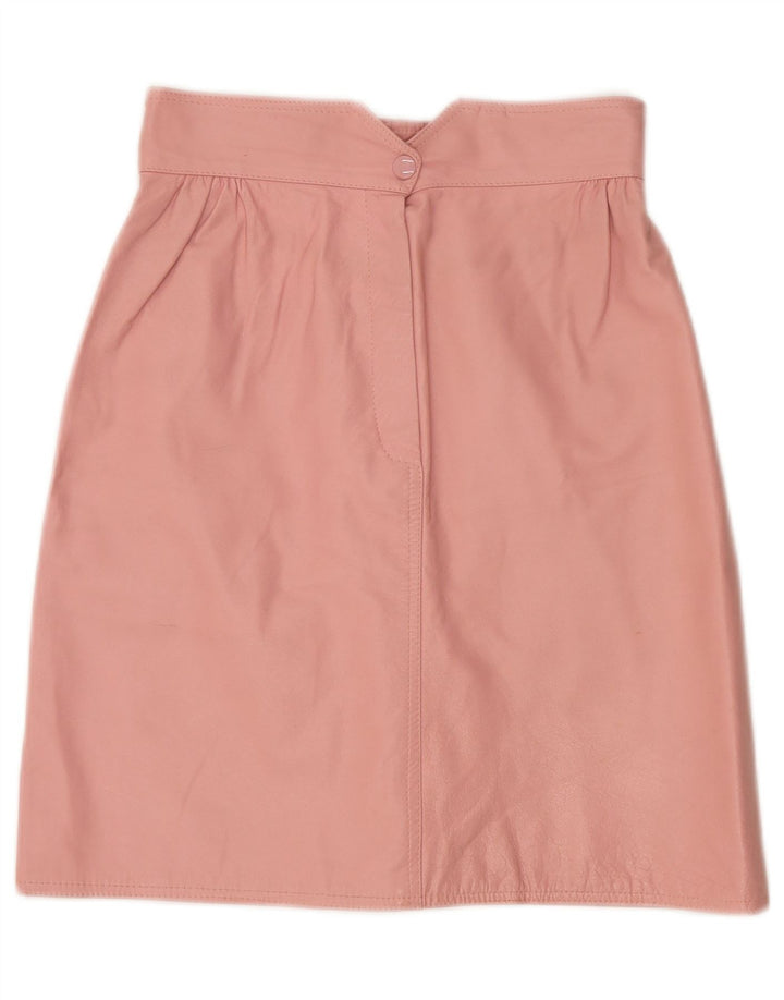 Vetta Jupe en cuir pour femme IT 42 Medium W26 Rose