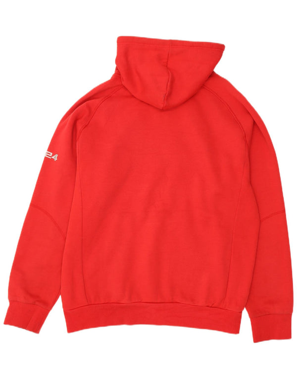 Umbro Pull à capuche graphique pour homme 2XL Rouge Coton