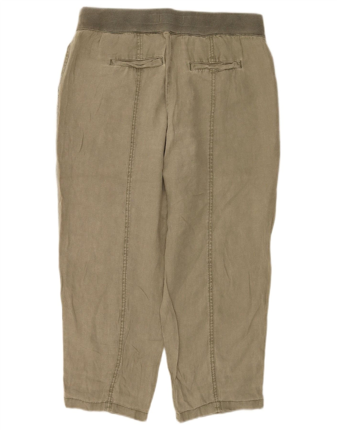 Pantalon court White Stuff pour femme UK 12 Medium W32 L23 Lin kaki