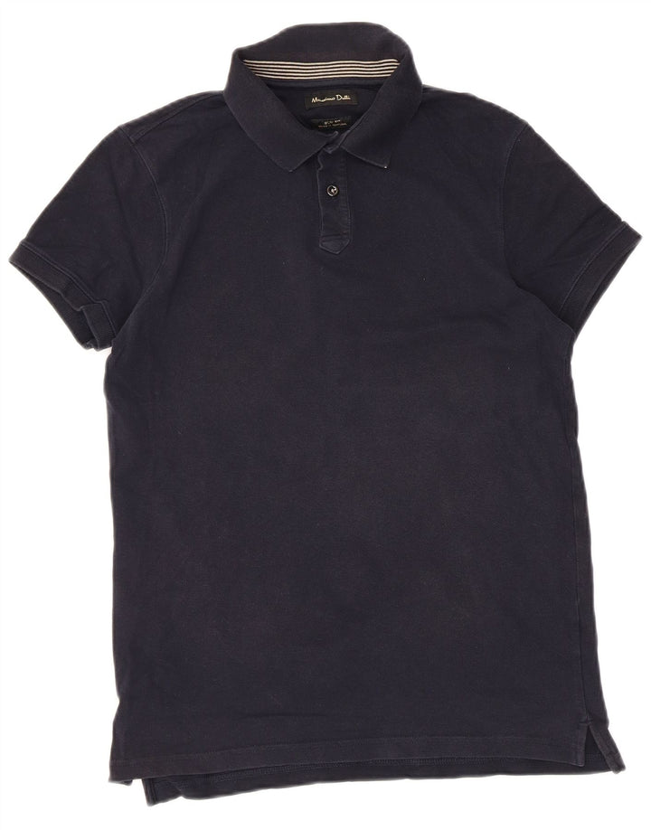 Massimo Dutti Polo Slim Fit Homme Bleu Marine Petit