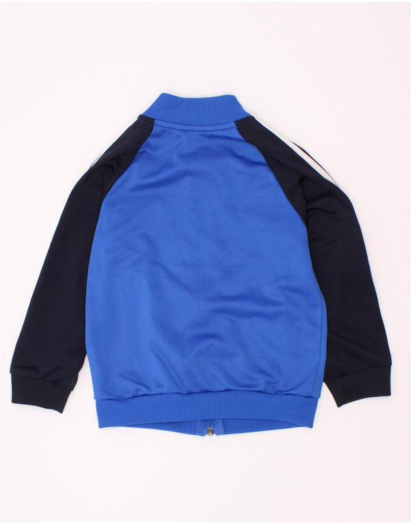 Adidas Veste de survêtement pour garçon 2-3 ans Bleu Colorblock Polyester