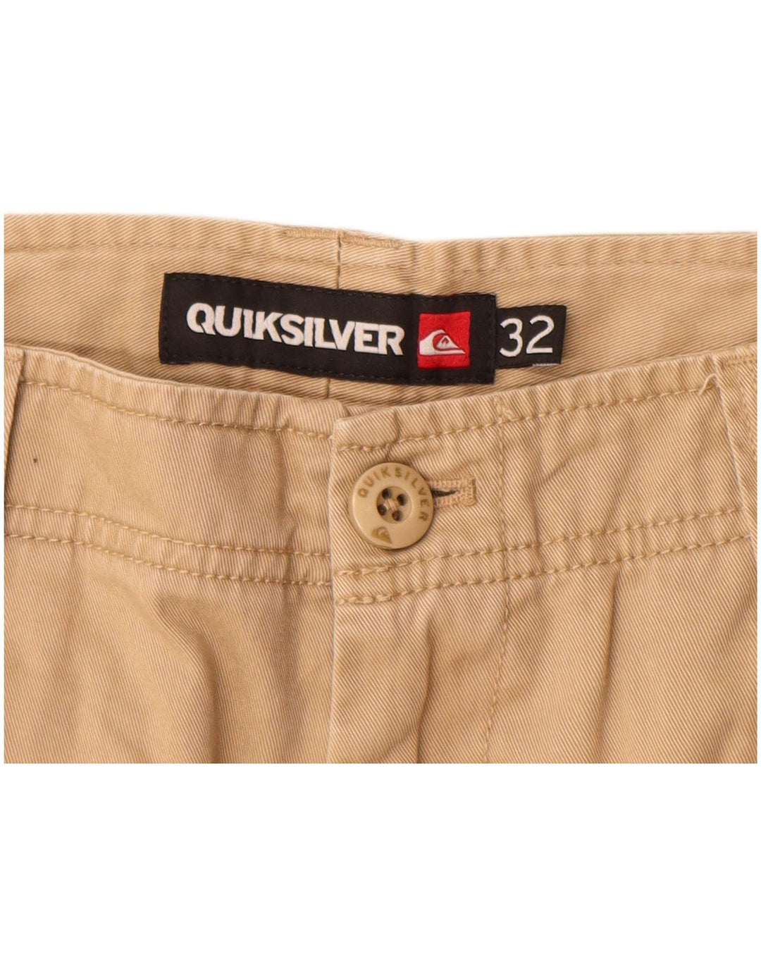 QUIKSILVER Short Cargo Homme W32 Coton Beige Moyen