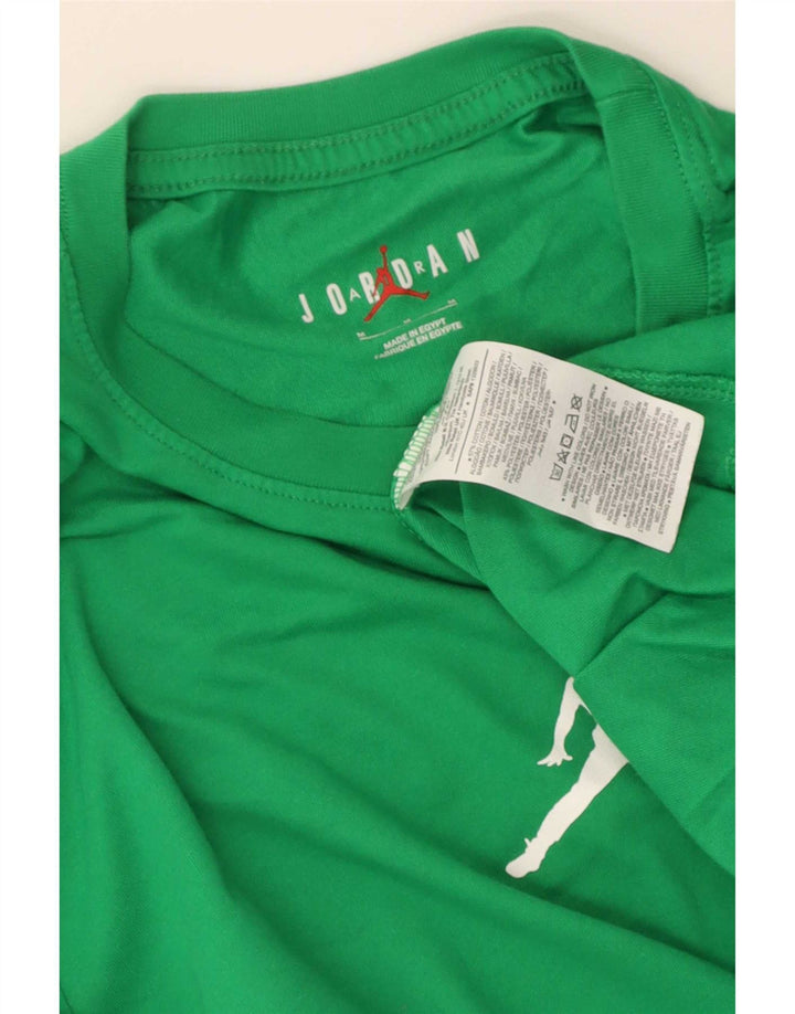 Jordan T-Shirt Homme Vert Moyen Coton