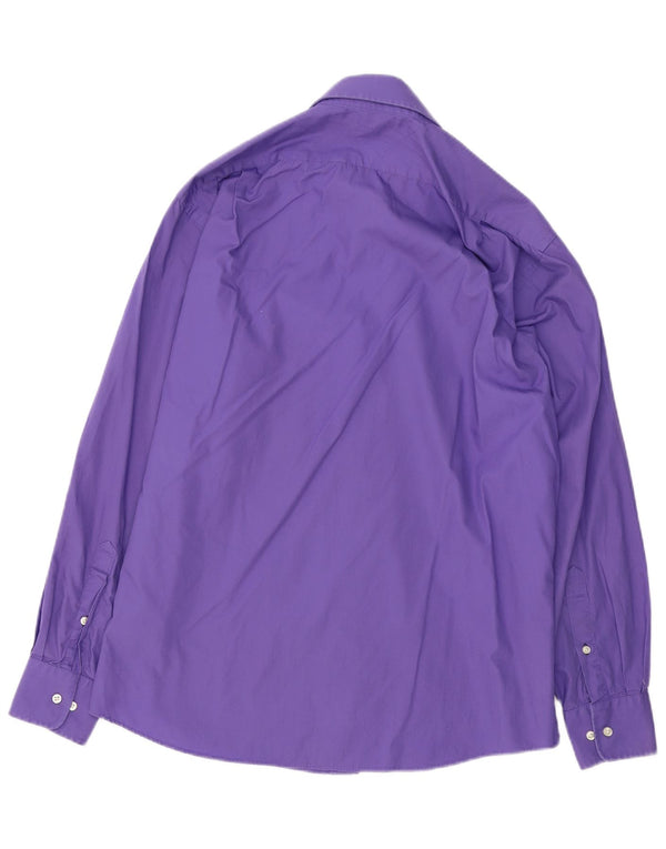 Tommy Hilfiger Chemise coupe régulière pour homme Taille 15 1/2 Coton violet moyen