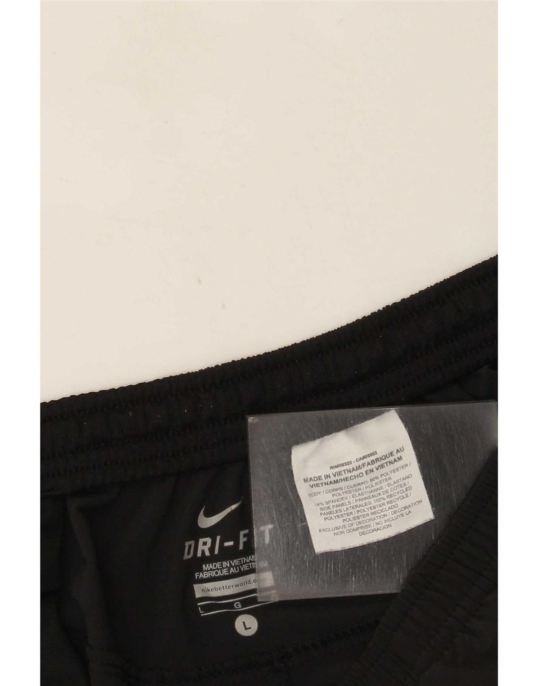 Pantalon de survêtement Nike Dri Fit pour femme UK 16 Large Noir Polyester