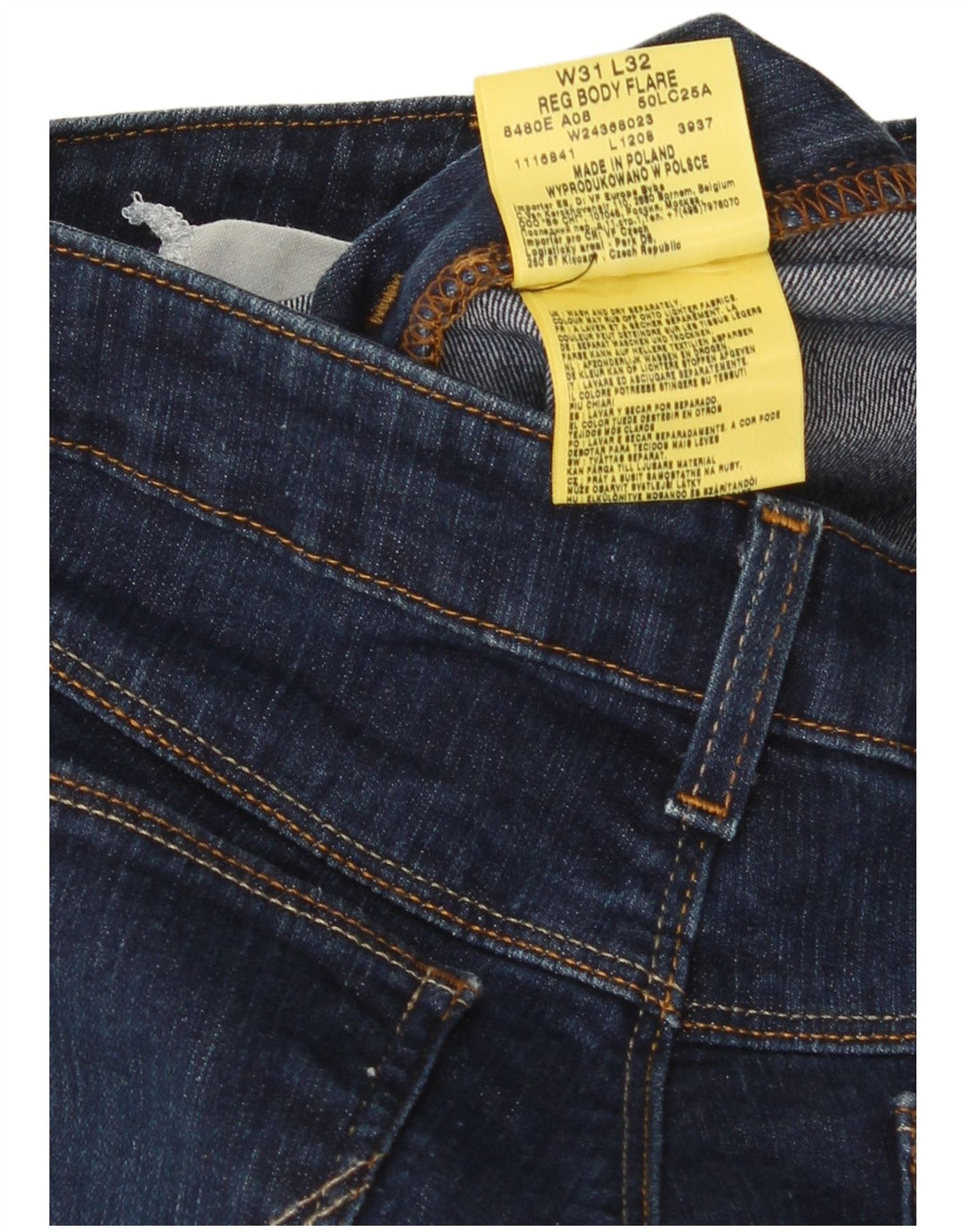 Wrangler Jean Évasé Femme W31 L32 Bleu Marine Coton