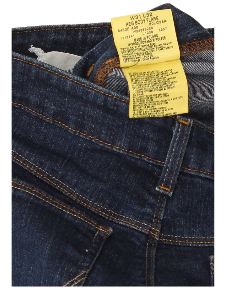 Wrangler Jean Évasé Femme W31 L32 Bleu Marine Coton