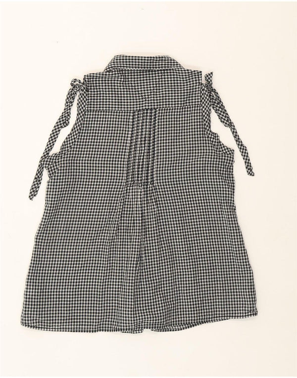 TOMMY HILFIGER Chemisier sans manches pour femme UK 14 Medium Black Gingham
