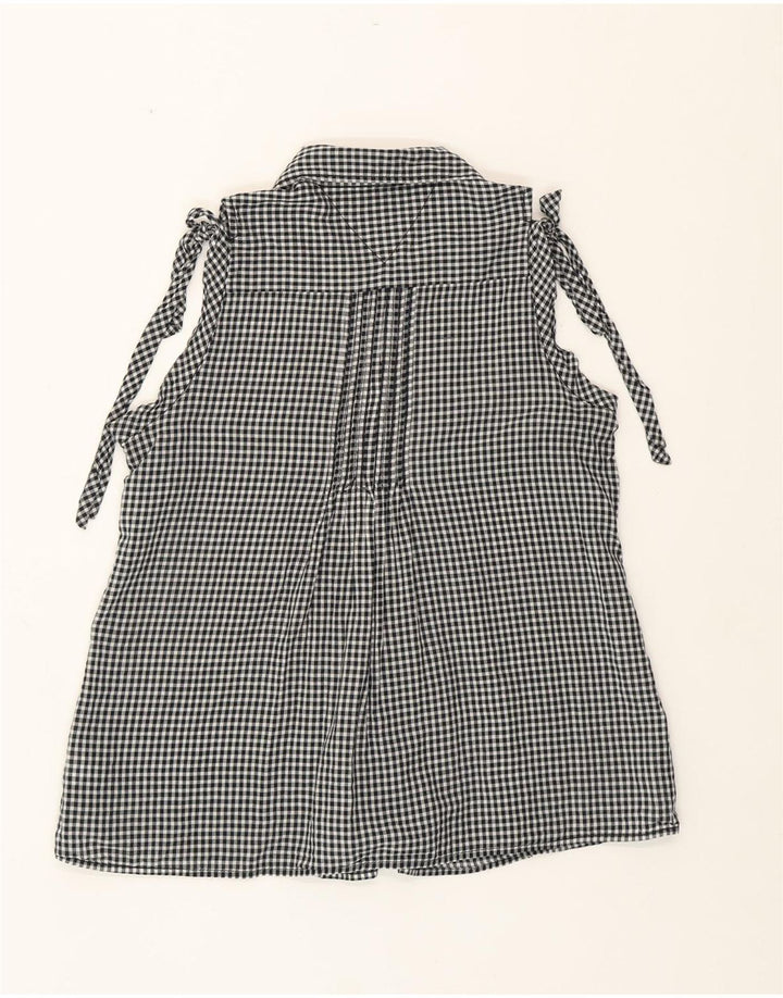 TOMMY HILFIGER Chemisier sans manches pour femme UK 14 Medium Black Gingham