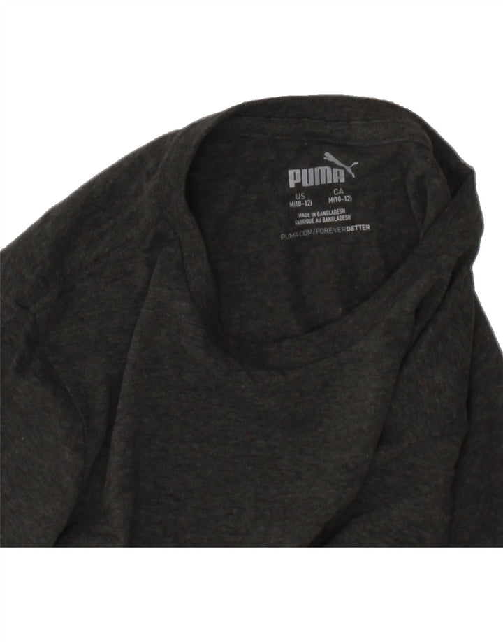 PUMA Boys Graphic T-Shirt Top 10-11 Years Medium  Grey Cotton Vintage Puma and Second-Hand Puma from Messina Hembry 