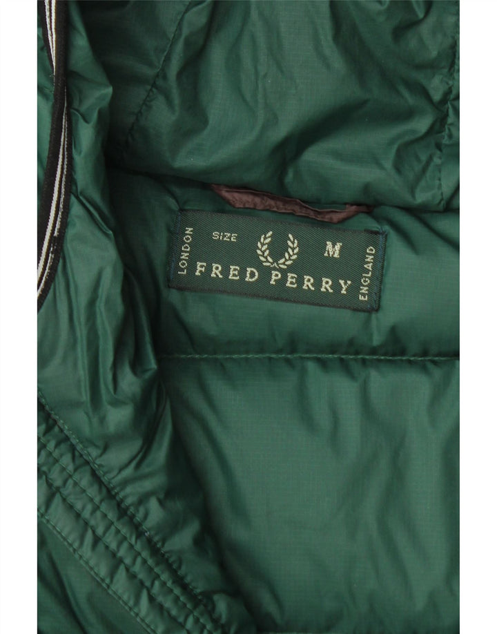 Fred Perry Veste matelassée à capuche pour homme UK 38 Nylon color block marron moyen