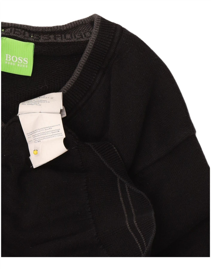 Hugo Boss Homme Pull col V Petit Noir Coton