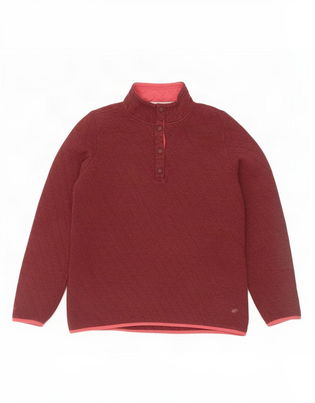 Orvis Sweat-shirt à col boutonné pour femme UK 14 en coton marron moyen