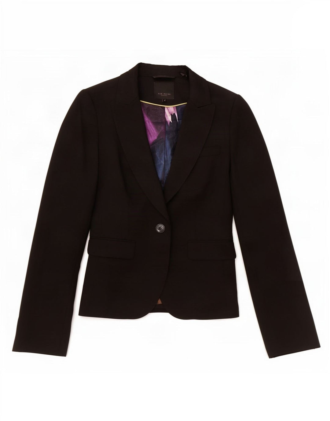 Ted Baker Veste blazer à 1 bouton pour femme Taille XS Noir