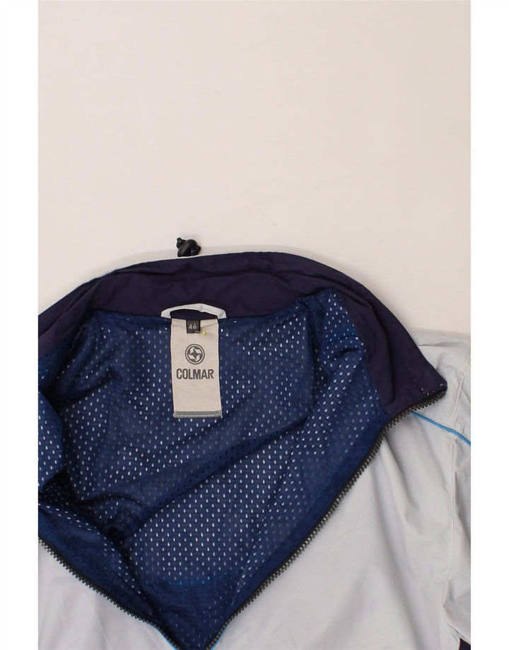 COLMAR Womens Tracksuit Top Jacket EU 46 2XL Blue Colourblock Polyamide Vintage Colmar and Second-Hand Colmar from Messina Hembry 