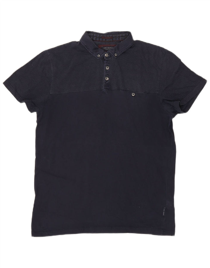 Ted Baker Polo Homme Taille 3 Bleu Marine Moyen