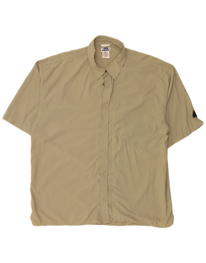ADIDAS Chemise à manches courtes pour hommes XL Vert Nylon