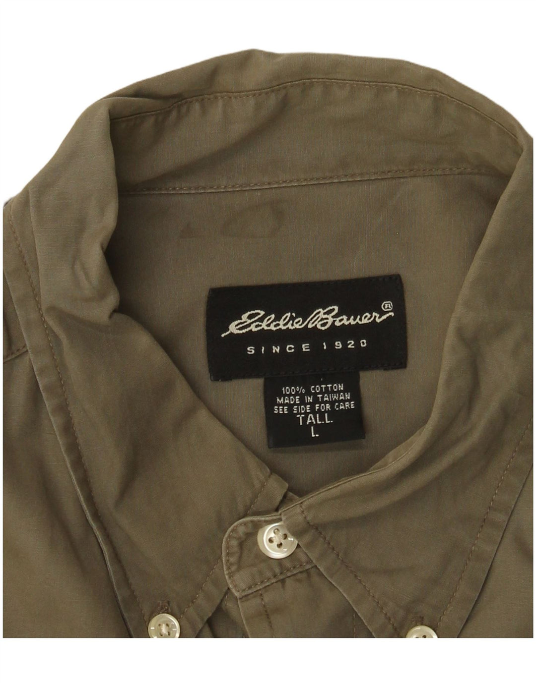 EDDIE BAUER Chemise Haute Homme Grand Kaki Coton