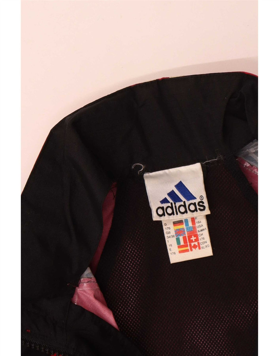 Adidas Veste de Pluie Garçon 15-16 Ans Noir Colourblock Polyamide