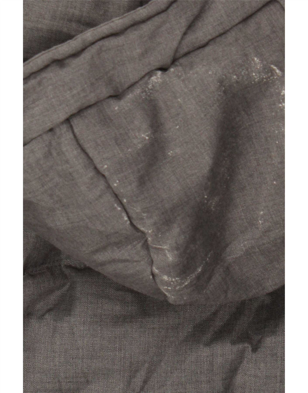Zara Manteau matelassé à capuche pour homme UK 36 Petit Gris Polyester