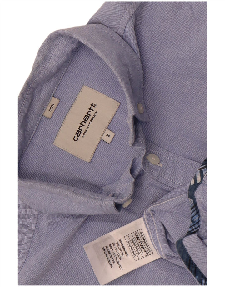 Carhartt Chemise Slim Homme Petit Bleu Colorblock Coton