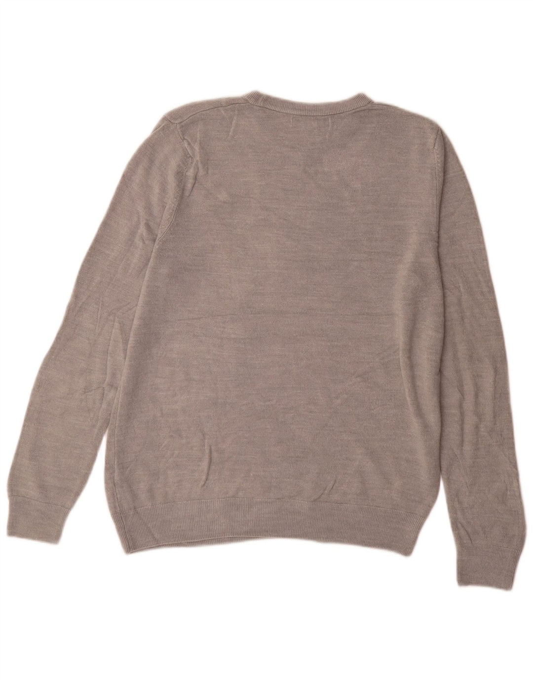 Marks & Spencer Pull Col Ras du Cou Homme Gris Moyen Acrylique