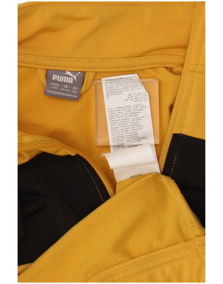 Puma Veste de Survêtement Garçon 13-14 ans Jaune Colorblock Polyester