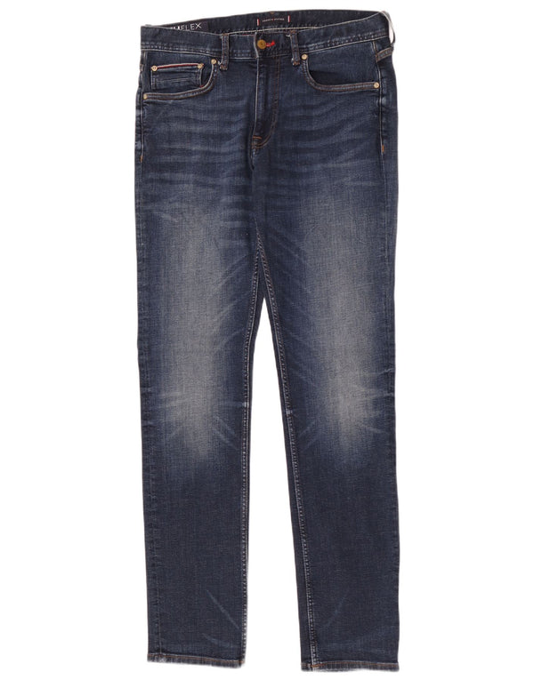 Tommy Hilfiger Jean Droit Denton Homme W32 L34 Bleu Coton