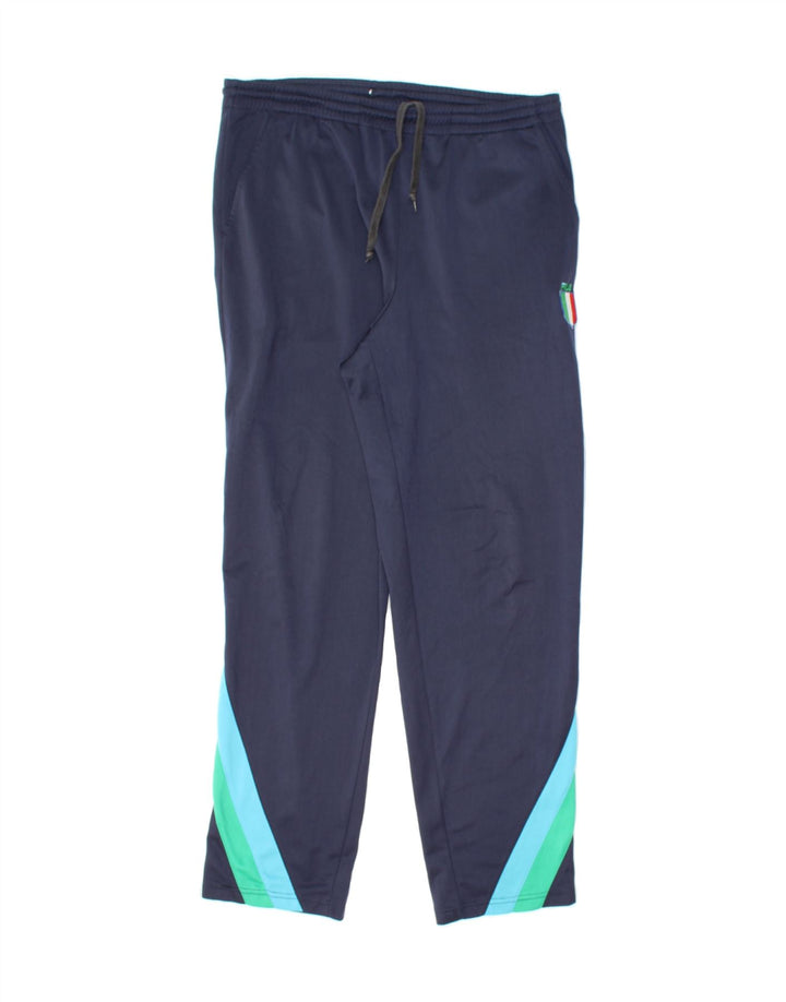 FILA Mens Tracksuit Trousers IT 46 Small  Navy Blue Colourblock Polyester Vintage Fila and Second-Hand Fila from Messina Hembry 