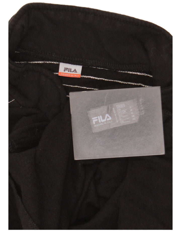 Fila Veste de survêtement pour femme UK 12 Coton rayé noir moyen
