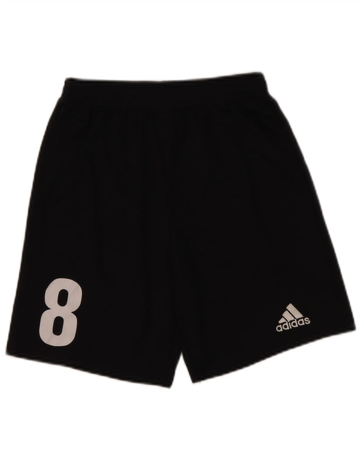 Short de sport Adidas Garçon Climalite Graphic 13-14 ans Noir Polyester