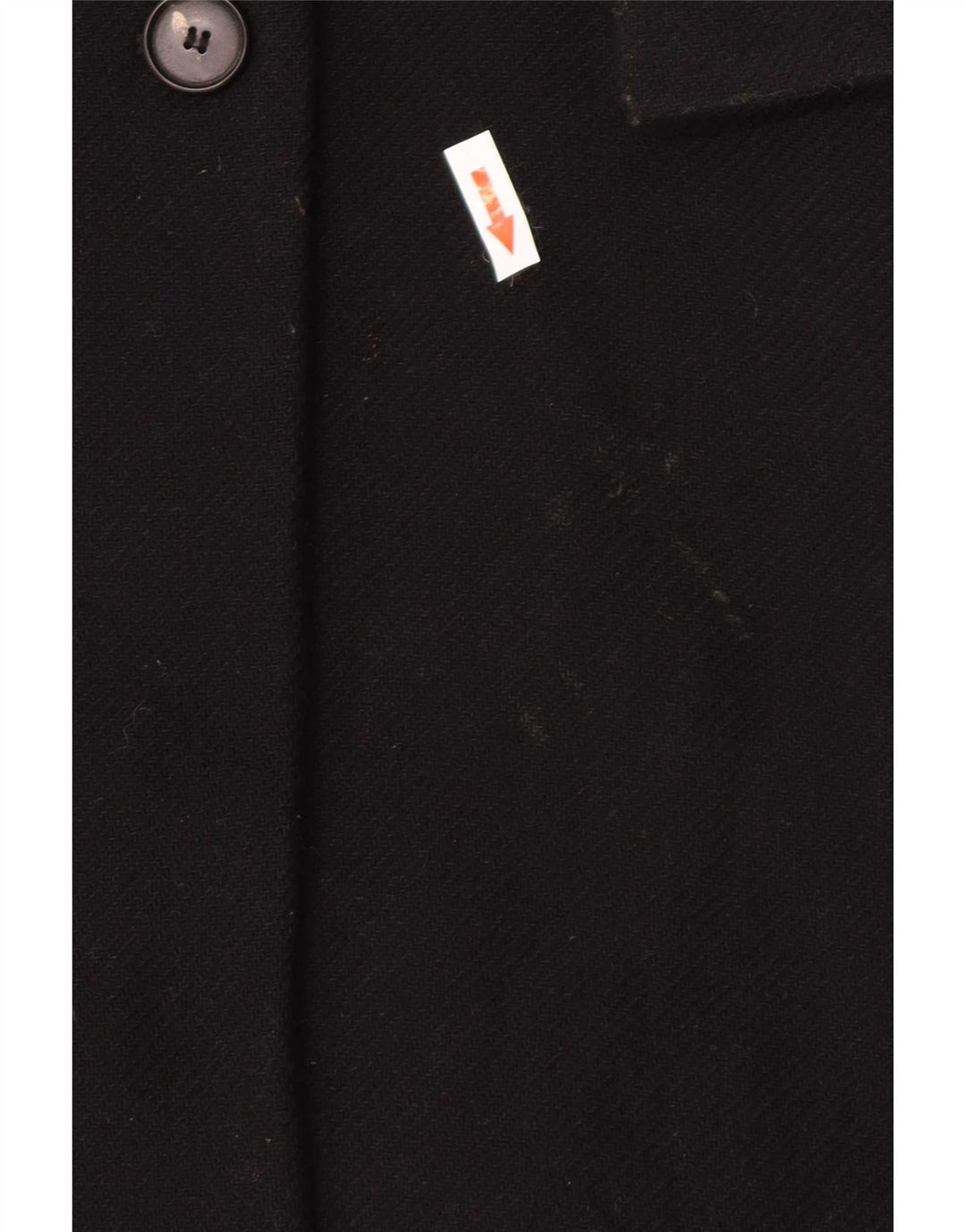 Zara Manteau croisé pour femme UK 14 Laine noire moyenne