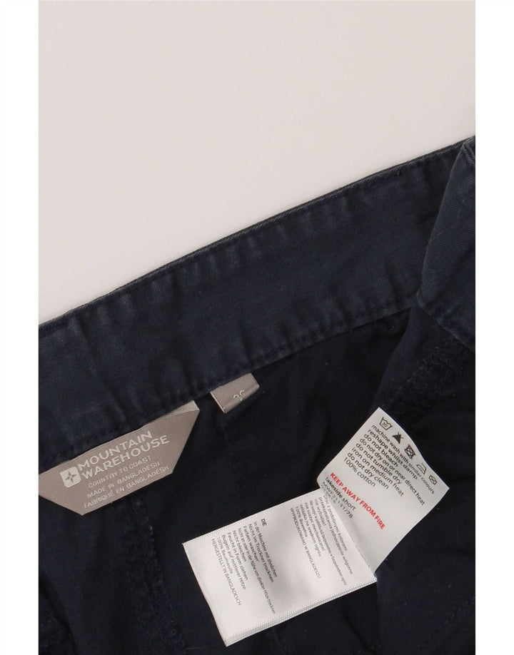 Mountain Warehouse Short cargo régulier pour homme W36 en coton bleu marine Taille L
