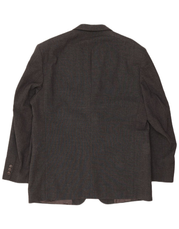 Pierre Cardin Veste Blazer 3 Boutons Homme UK 42 XL Laine Grise