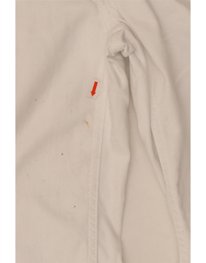 Zara Femme Jean Droit EU 36 XS W26 L29 Blanc