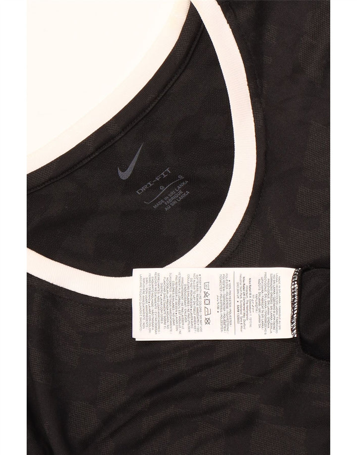 Nike Hommes Dri Fit T-Shirt Haut Large Noir Camouflage Polyester