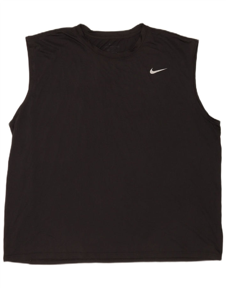 Nike Hommes Dri Fit Débardeur 3XL Noir Polyester
