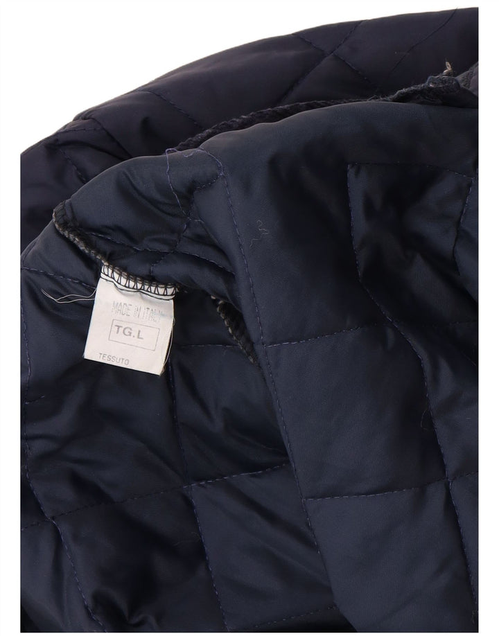 WILKES&AKERMAN Veste matelassée pour homme UK 40 Large Bleu Marine Polyamide