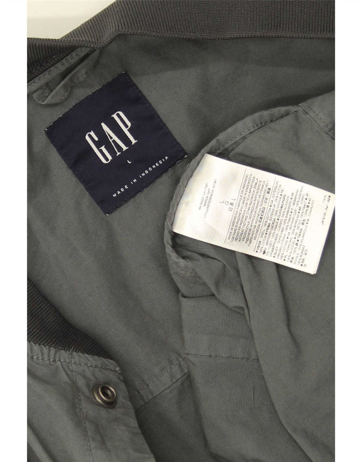 Gap Veste Bomber Homme UK 40 Large Gris Coton