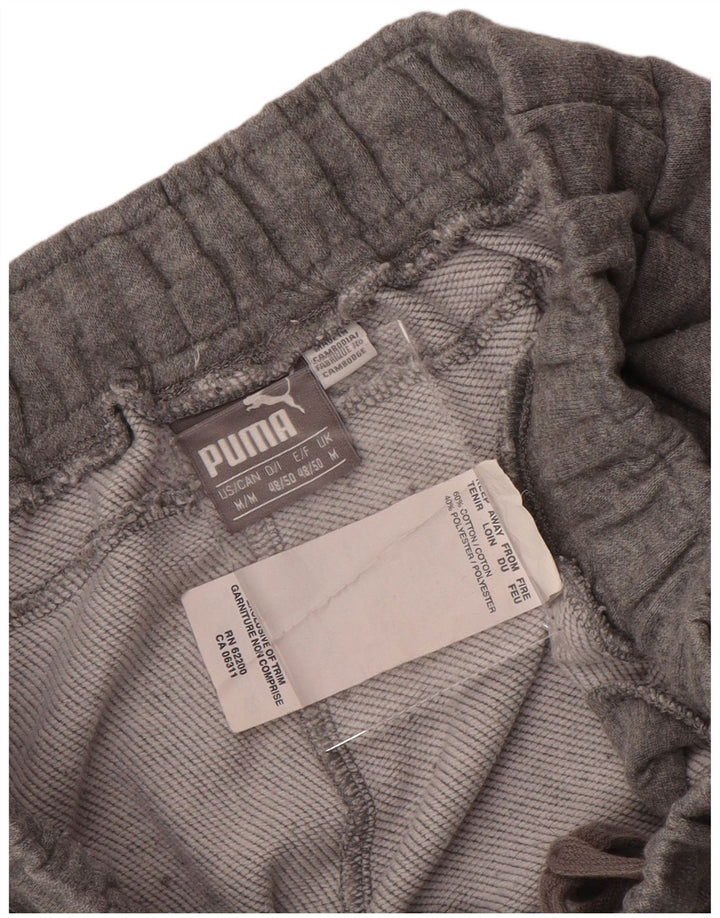 PUMA Pantalon de Survêtement Graphique Homme Gris Moyen Moucheté Coton