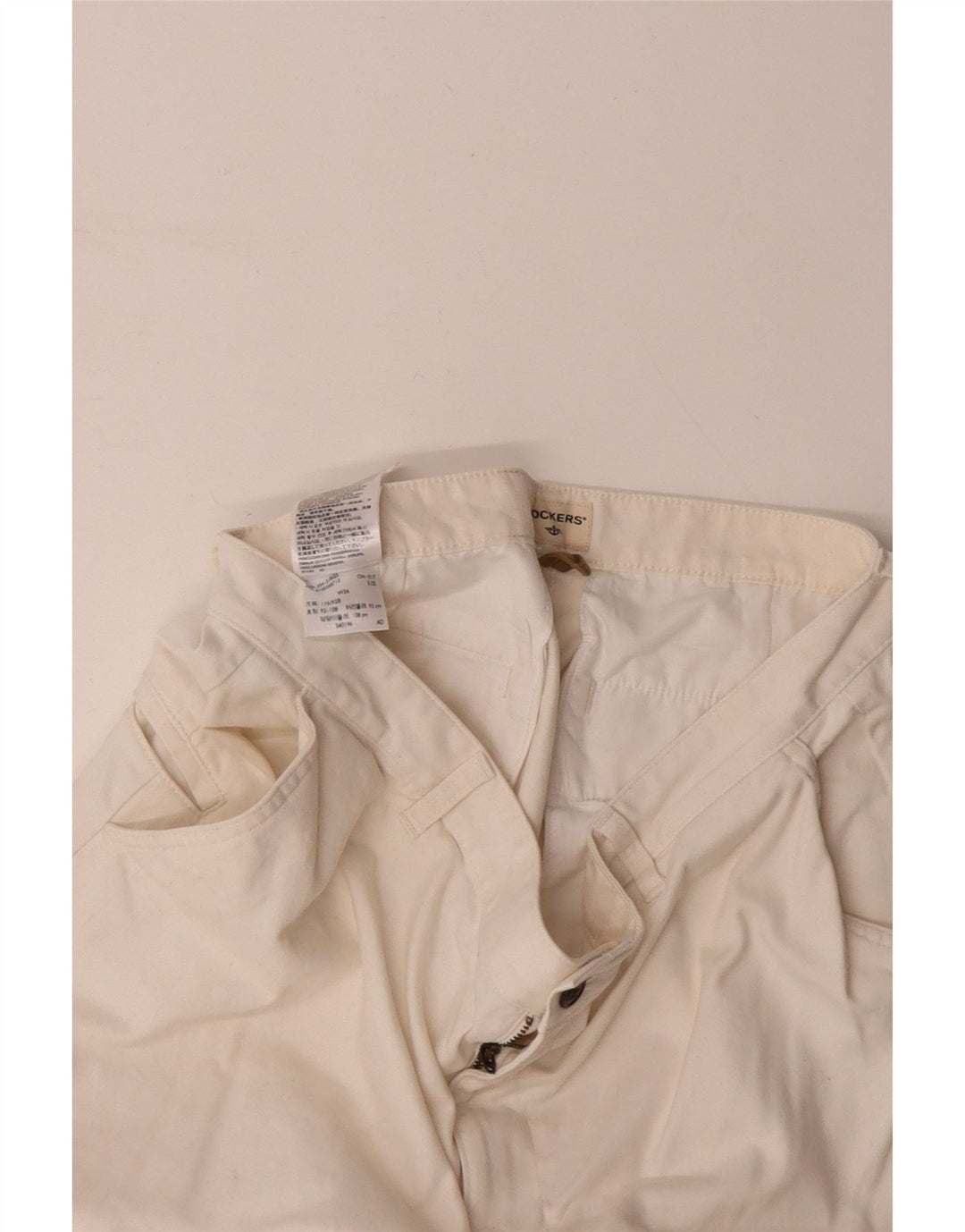 DOCKERS Short Cargo Homme W36 Grand Coton Blanc Cassé