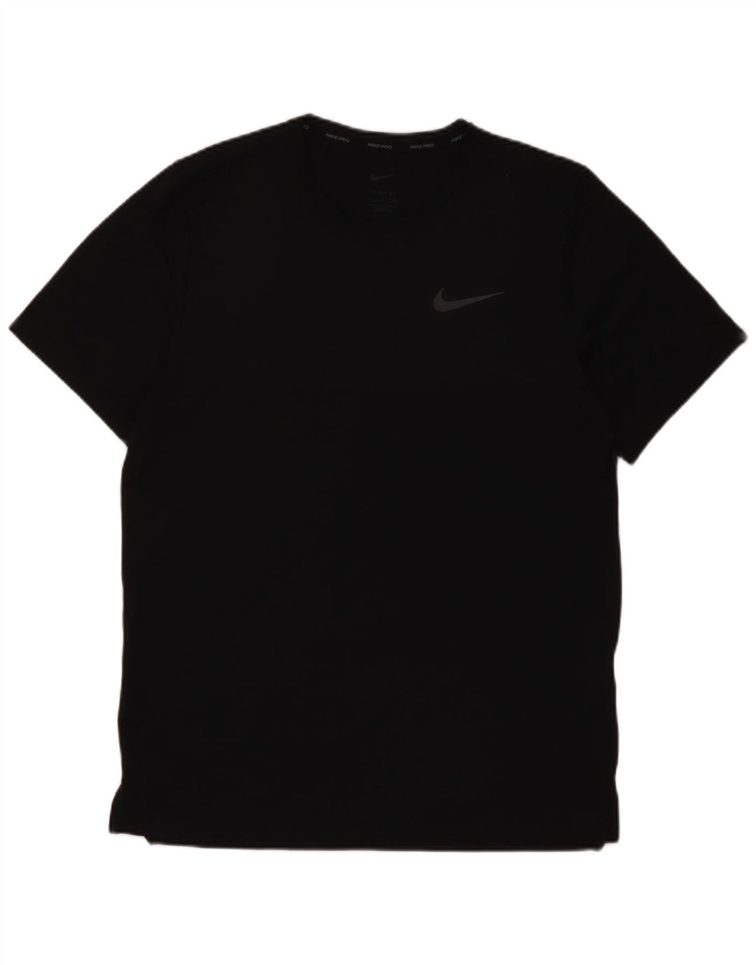 Nike Hommes Dri Fit T-Shirt Haut Petit Noir Polyester