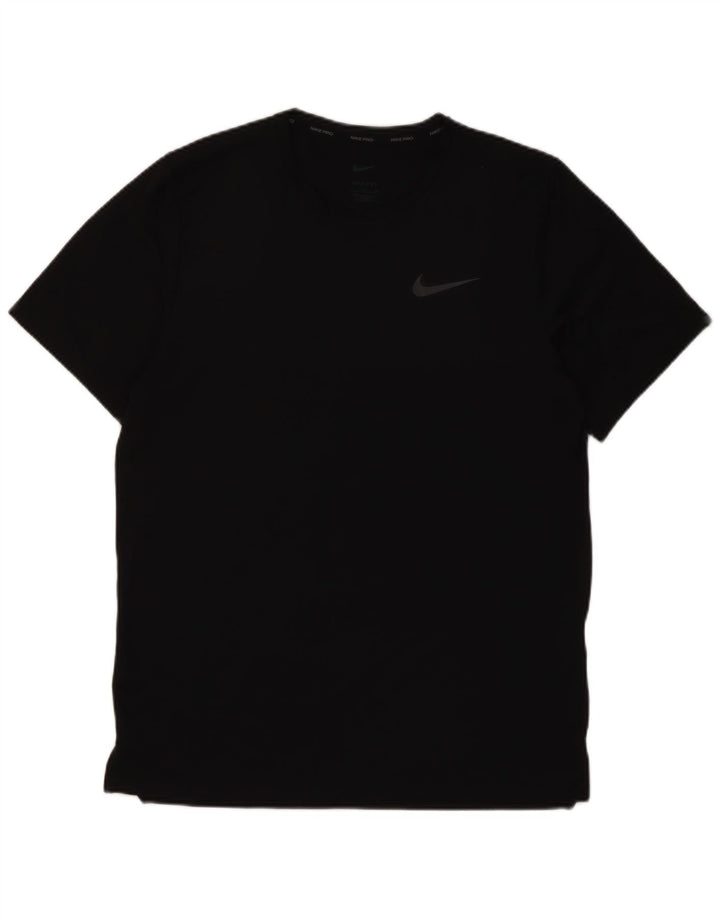 Nike Hommes Dri Fit T-Shirt Haut Petit Noir Polyester