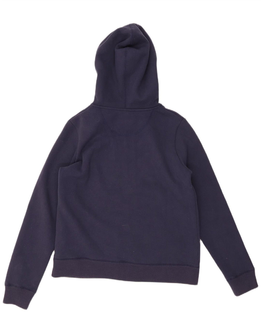 CREW CLOTHING Pull à capuche zippé pour femme UK 14 en coton bleu marine moyen