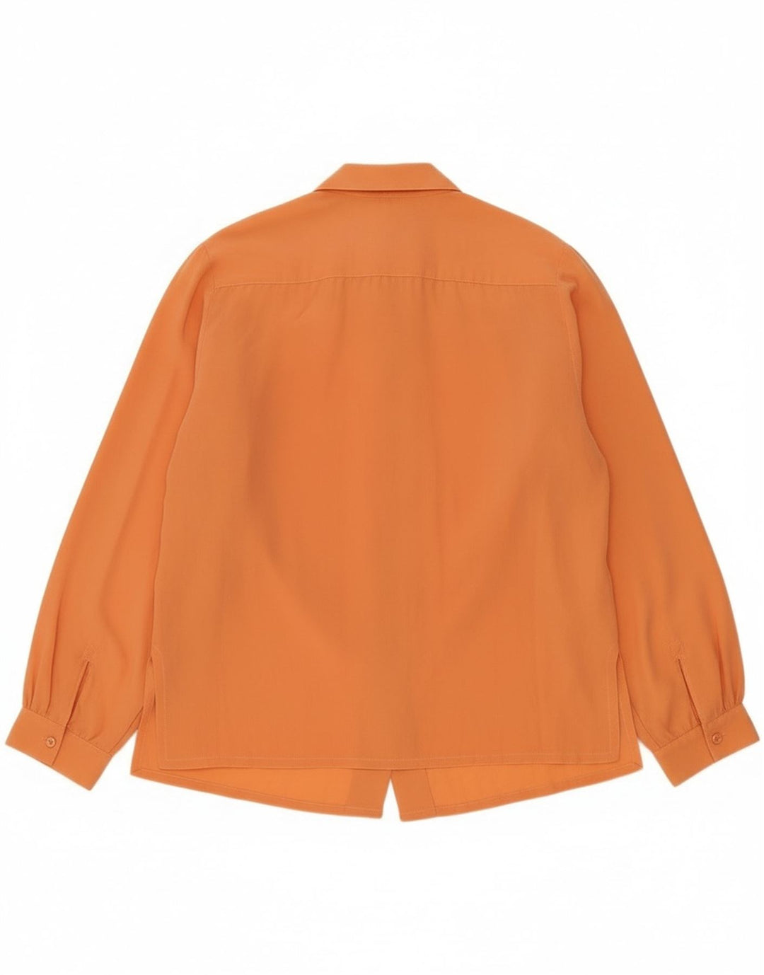Chemisier chemise femme vintage UK 12 Orange moyen