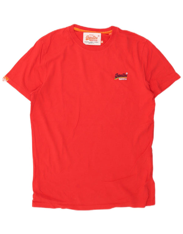 Superdry T-Shirt Homme Rouge Moyen Coton